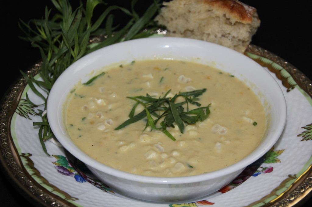Smoked Corn and Tarragon Soup Dairy Free