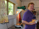 Chef Richard Before the crowds Renee's Journey Cooking in Santiago, Chile